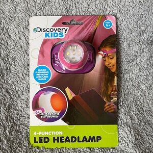 🆕 Discovery Kids Pink/Purple LED Headlamp 🔦